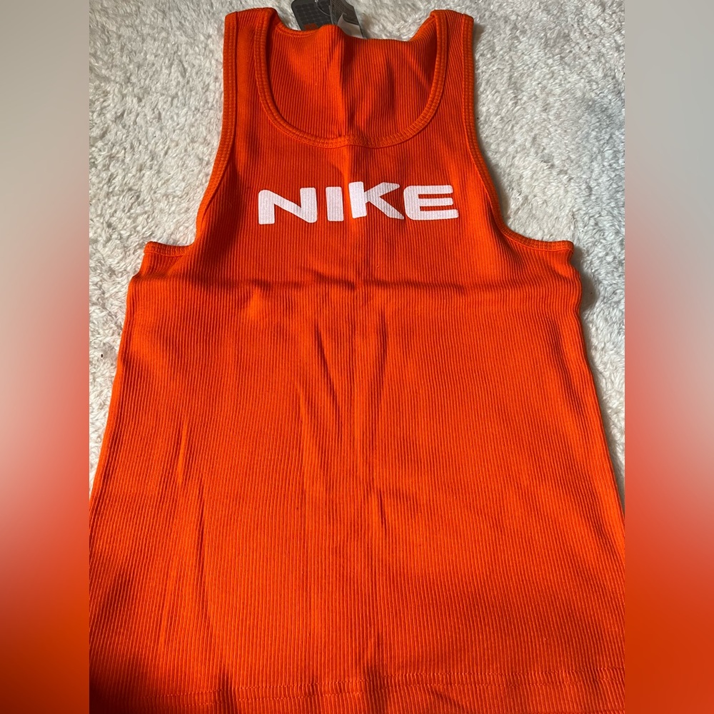 Nike tank top with glitter letters